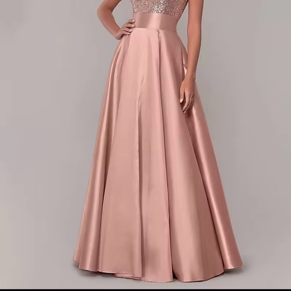 Women’s High Waist Satin Skirt